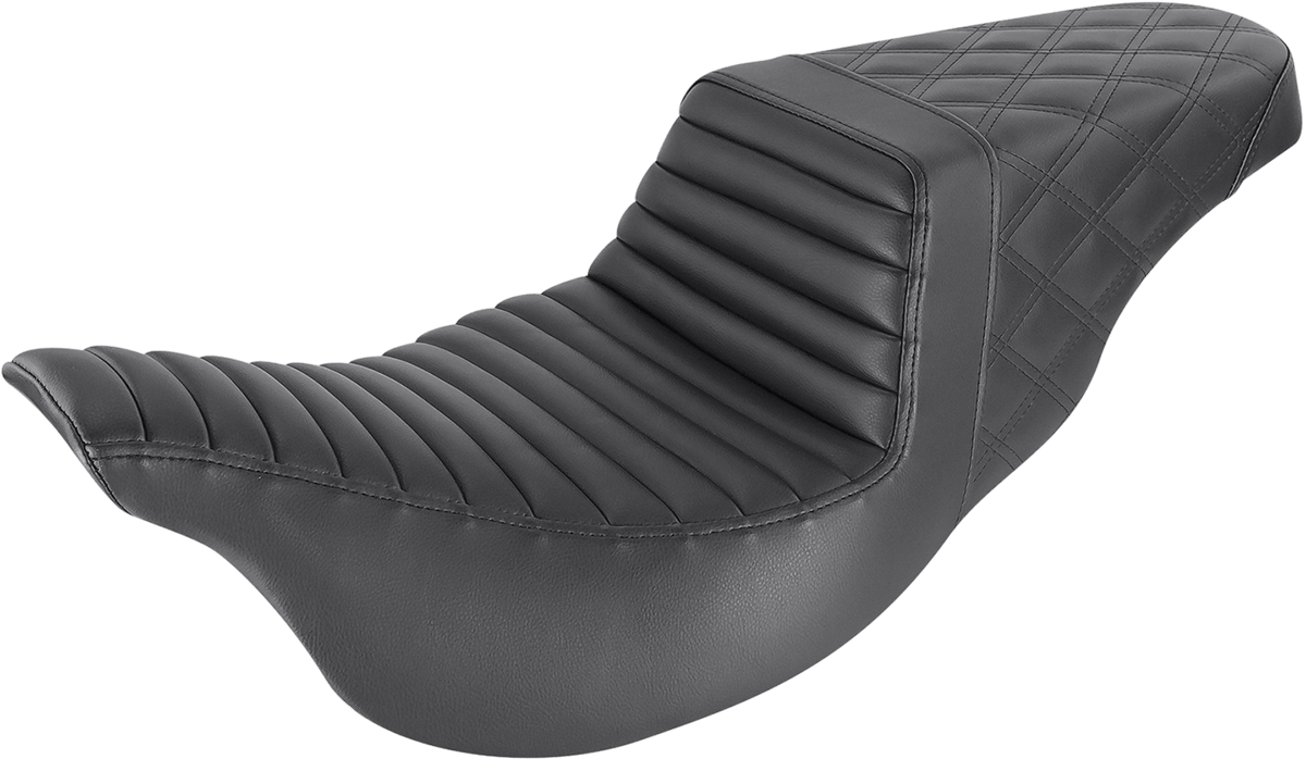 SADDLEMEN-Step-Up Seats ~ Black / '08-'22 Bagger-Seats-MetalCore Harley Supply