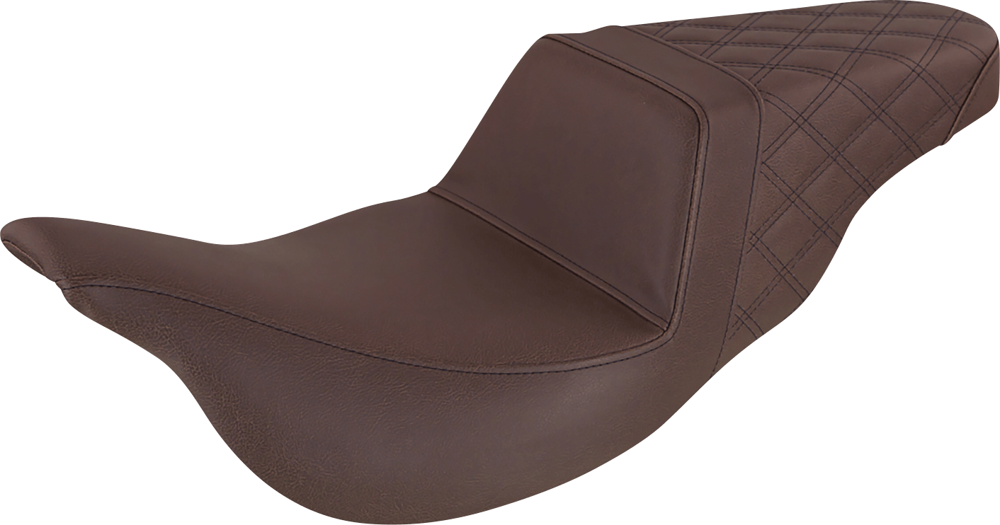 SADDLEMEN-Step-Up Seats ~ Brown / '08-'22 Bagger-Seats-MetalCore Harley Supply