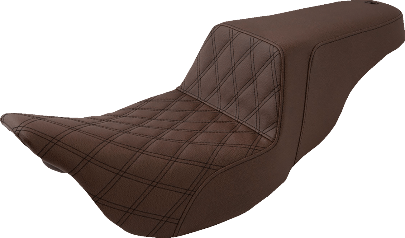 SADDLEMEN-Step-Up Seats ~ Brown / '08-'22 Bagger-Seats-MetalCore Harley Supply