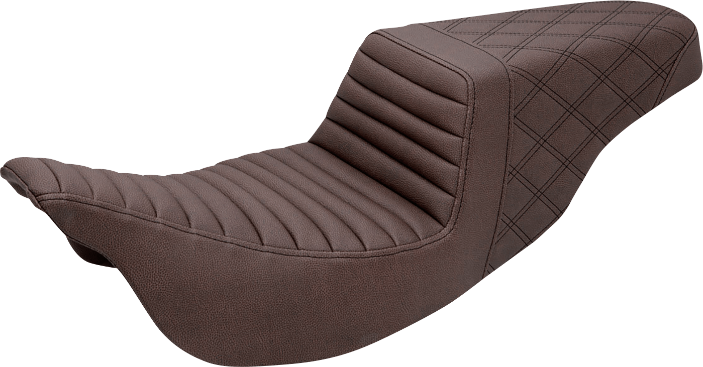 SADDLEMEN-Step-Up Seats ~ Brown / '08-'22 Bagger-Seats-MetalCore Harley Supply