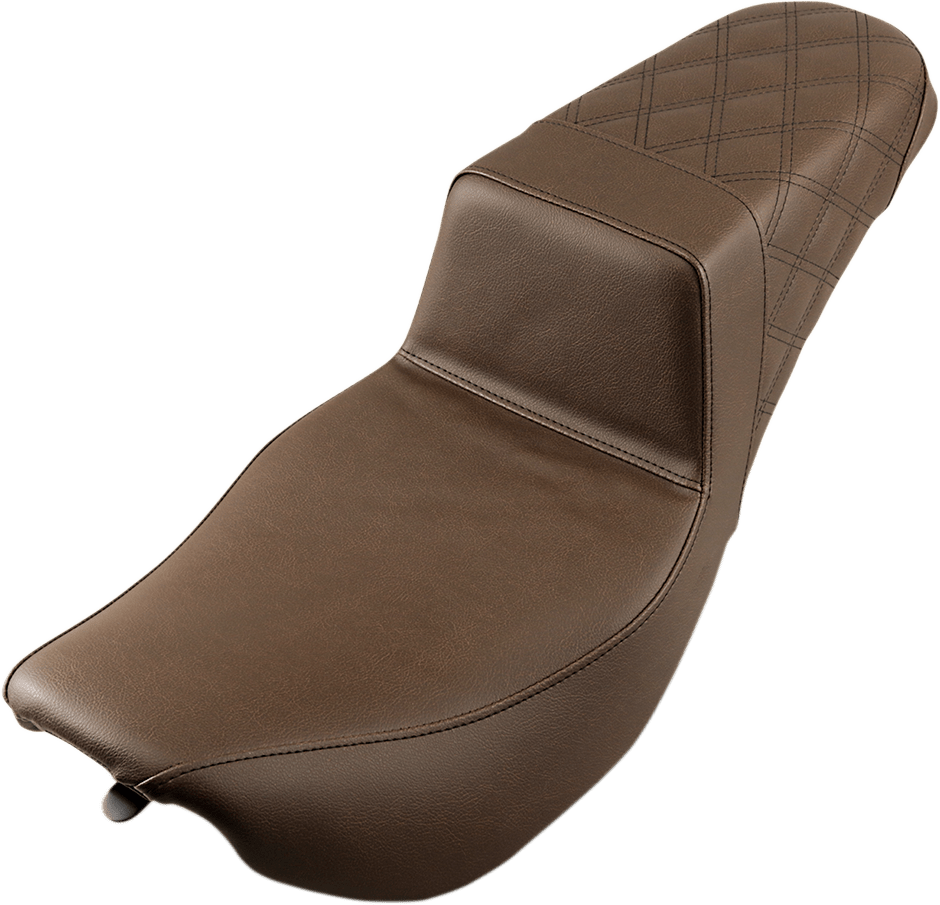 SADDLEMEN-Step-Up Seats ~ Brown / '97-'07 Bagger-Seats-MetalCore Harley Supply