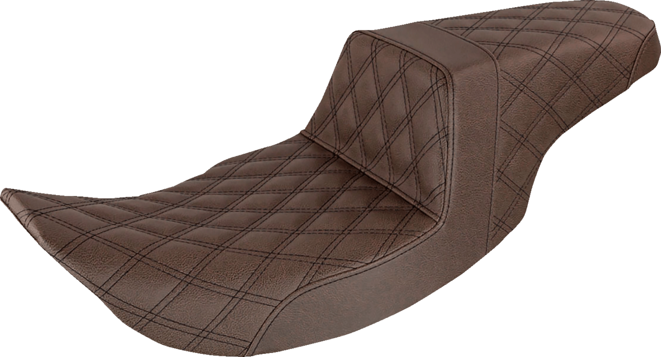 SADDLEMEN-Step-Up Seats ~ Brown / '97-'07 Bagger-Seats-MetalCore Harley Supply