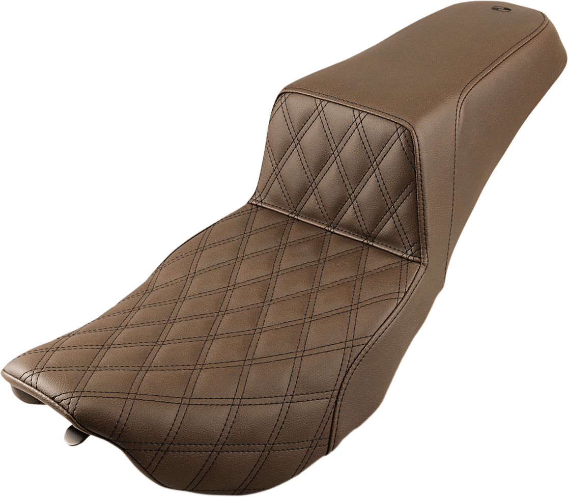SADDLEMEN-Step-Up Seats ~ Brown / '97-'07 Bagger-Seats-MetalCore Harley Supply