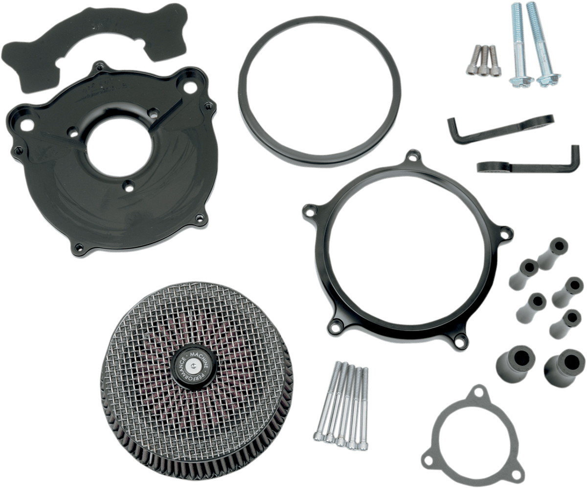 PERFORMANCE MACHINE-Super Gas Air Cleaner / '08-'17 TBW-Air Filter-MetalCore Harley Supply