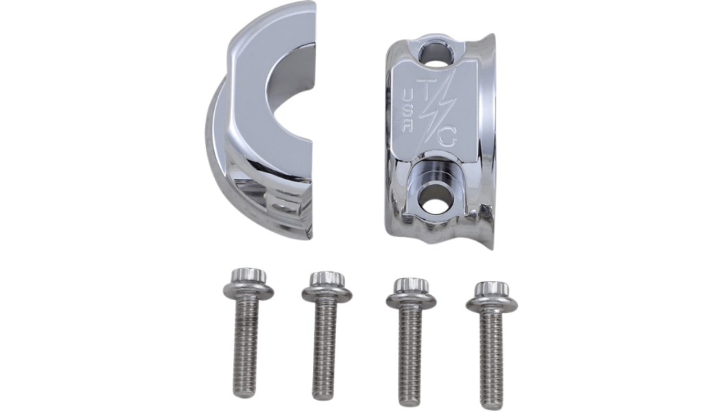 THRASHIN SUPPLY CO.-Clutch & Brake Perch Clamps / '82-'20 Big Twin-Handlebar Clamps-MetalCore Harley Supply