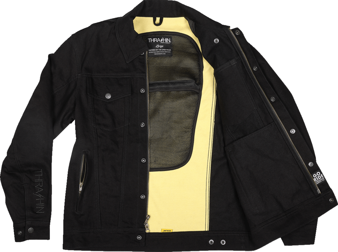 THRASHIN SUPPLY CO.-Highway v2 Denim Riding Jacket-Jacket-MetalCore Harley Supply