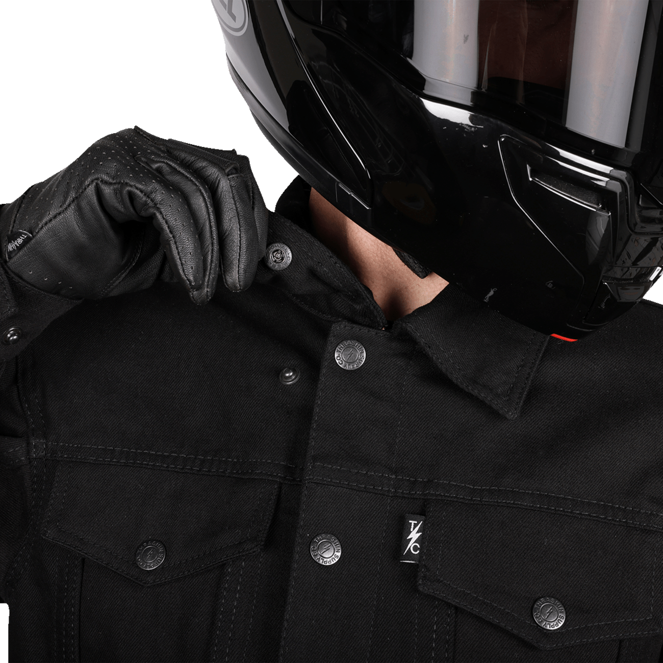 THRASHIN SUPPLY CO.-Highway v2 Denim Riding Jacket-Jacket-MetalCore Harley Supply