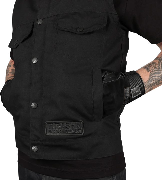THRASHIN SUPPLY CO.-Nightrider v2 Riding Vest-Vest-MetalCore Harley Supply