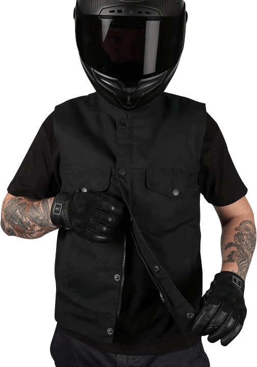 THRASHIN SUPPLY CO.-Nightrider v2 Riding Vest-Vest-MetalCore Harley Supply