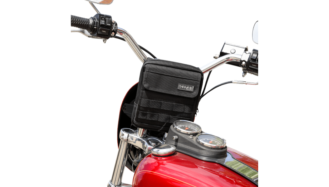 THRASHIN SUPPLY CO.-Slim Handlebar Bag-Handlebar Bag-MetalCore Harley Supply