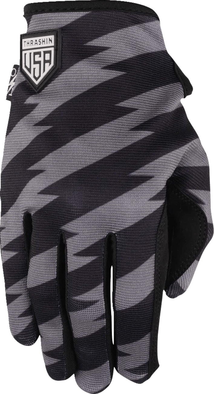 THRASHIN SUPPLY CO.-Stars & Bolts Stealth Gloves-Gloves-MetalCore Harley Supply