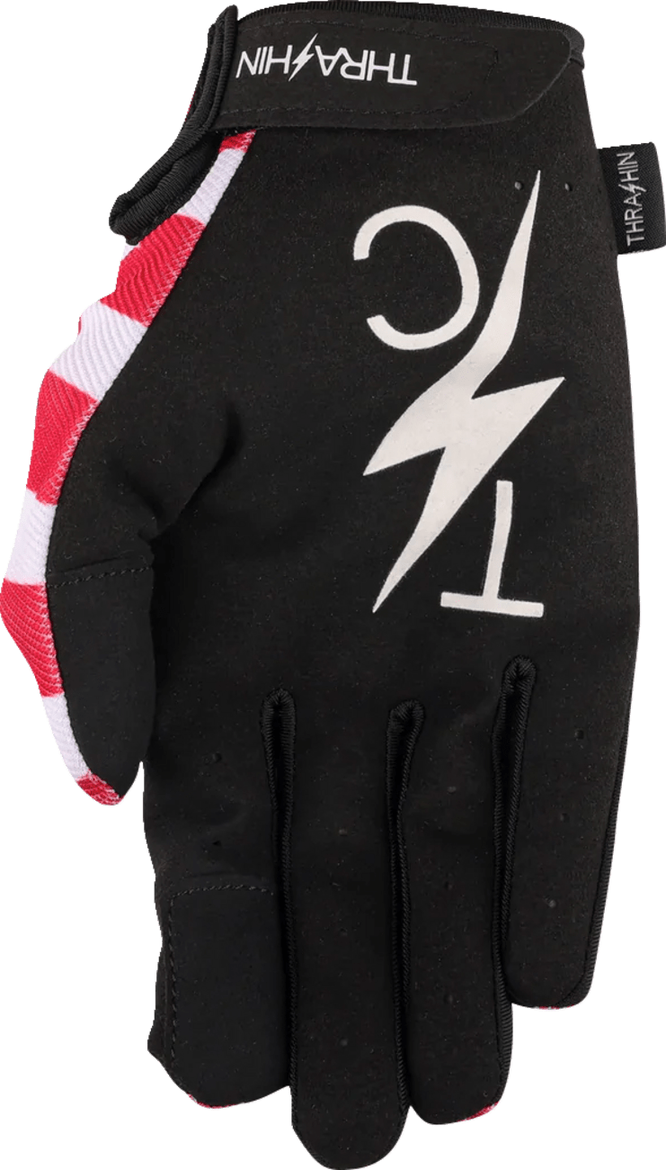 THRASHIN SUPPLY CO.-Stars & Bolts Stealth Gloves-Gloves-MetalCore Harley Supply