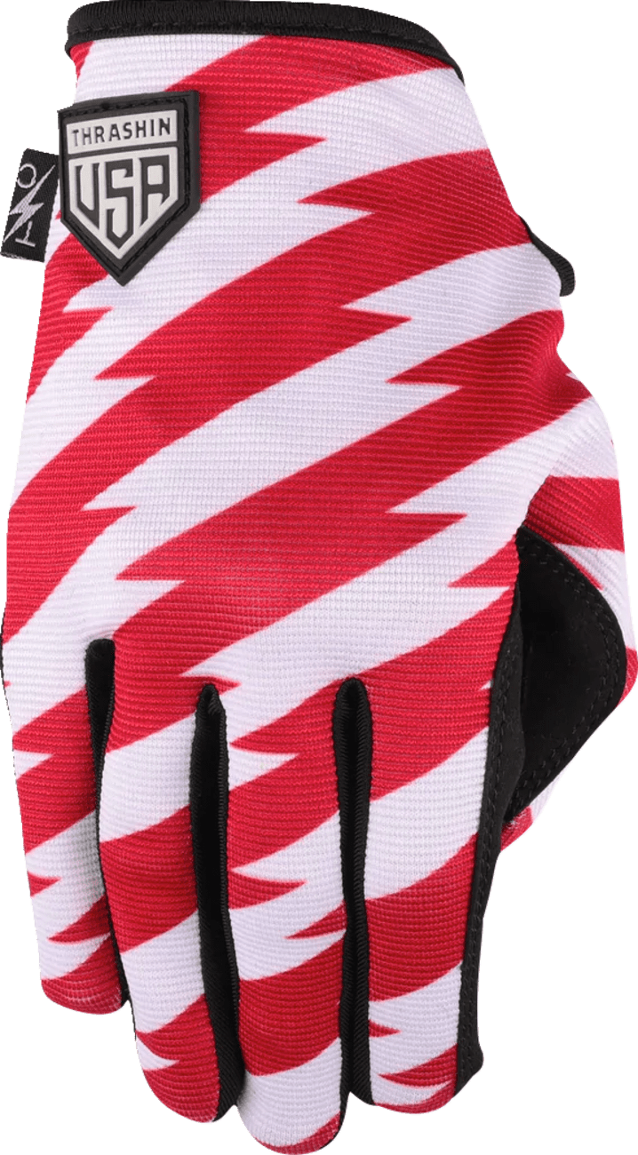 THRASHIN SUPPLY CO.-Stars & Bolts Stealth Gloves-Gloves-MetalCore Harley Supply
