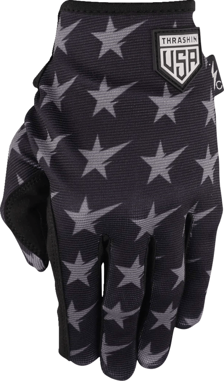 THRASHIN SUPPLY CO.-Stars & Bolts Stealth Gloves-Gloves-MetalCore Harley Supply