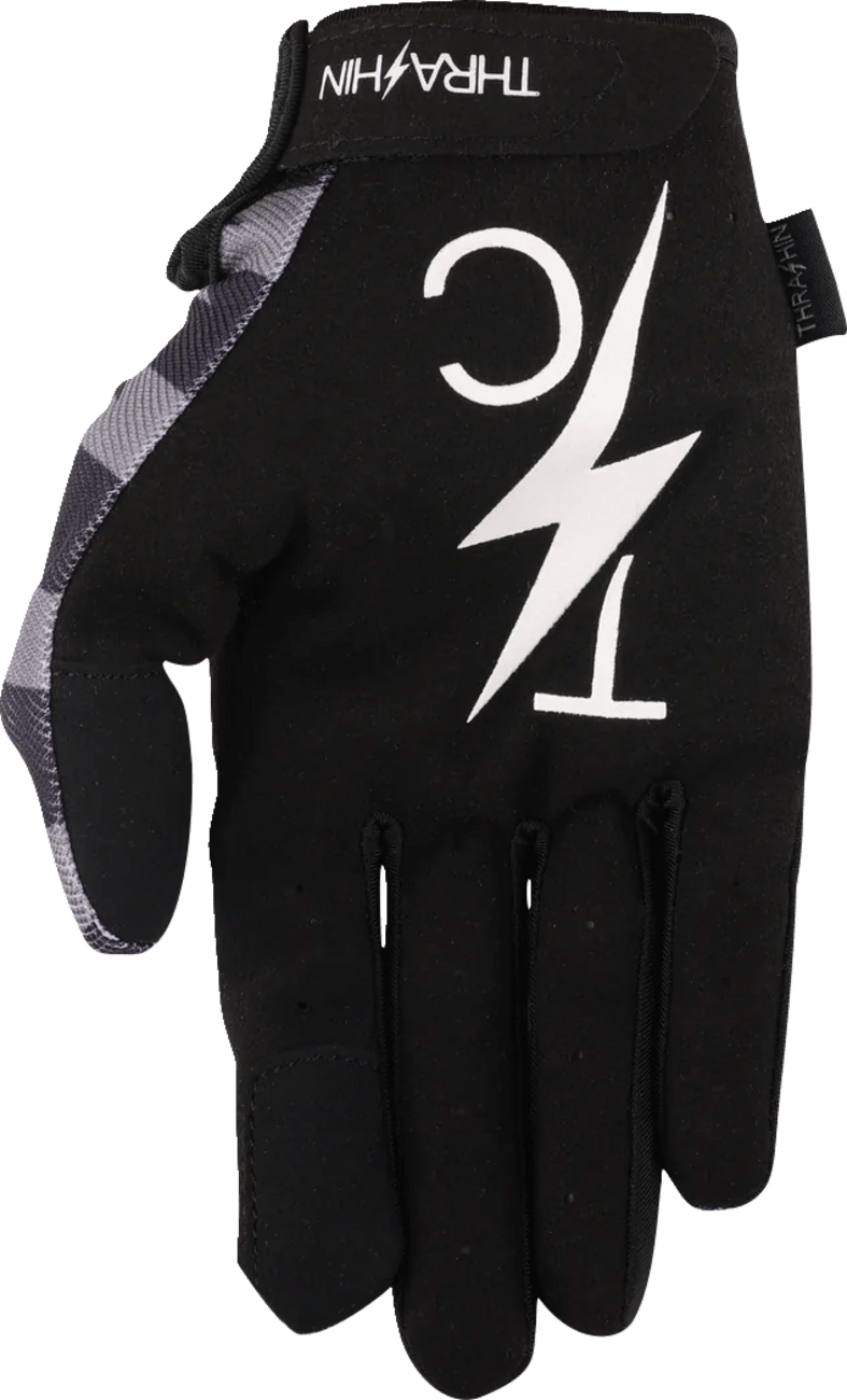 THRASHIN SUPPLY CO.-Stars & Bolts Stealth Gloves-Gloves-MetalCore Harley Supply