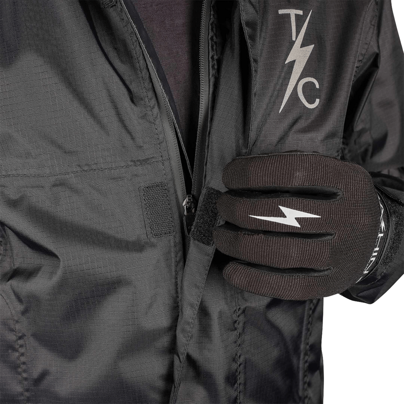 THRASHIN SUPPLY CO.-Waterproof Mission Rain Jacket-Jacket-MetalCore Harley Supply