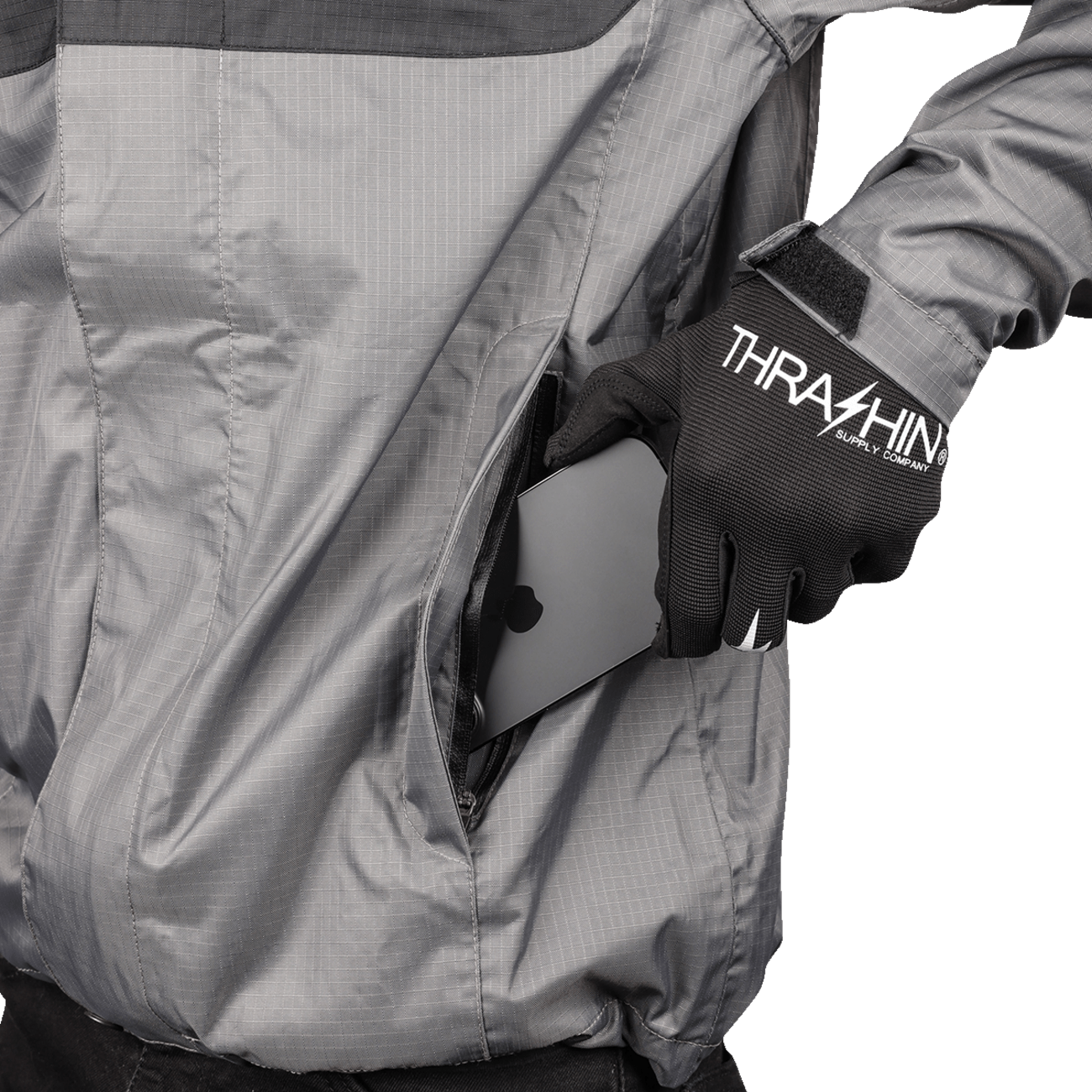 THRASHIN SUPPLY CO.-Waterproof Mission Rain Jacket-Jacket-MetalCore Harley Supply