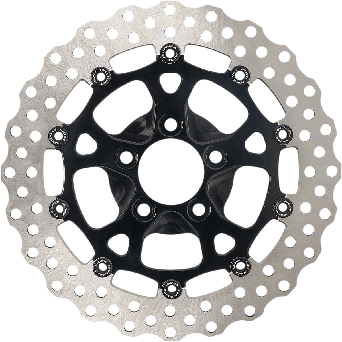 PERFORMANCE MACHINE-Two-Piece 11.8 inch Rear Brake Rotor / '08-'20 Bagger-Rotors-MetalCore Harley Supply