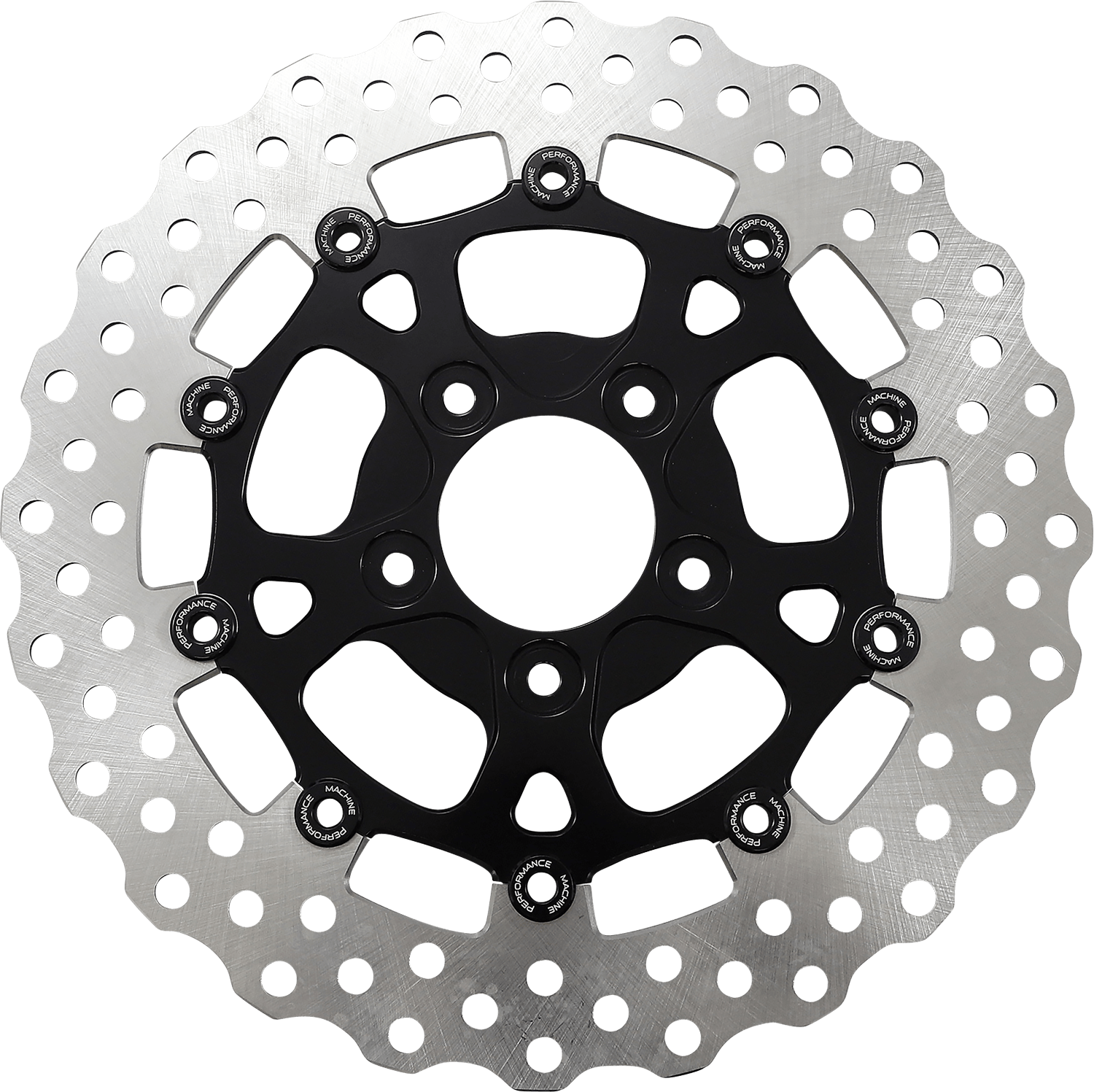 PERFORMANCE MACHINE-Two-Piece Dominator Brake Rotor / 3.25" Bolt Circle-Rotors-MetalCore Harley Supply