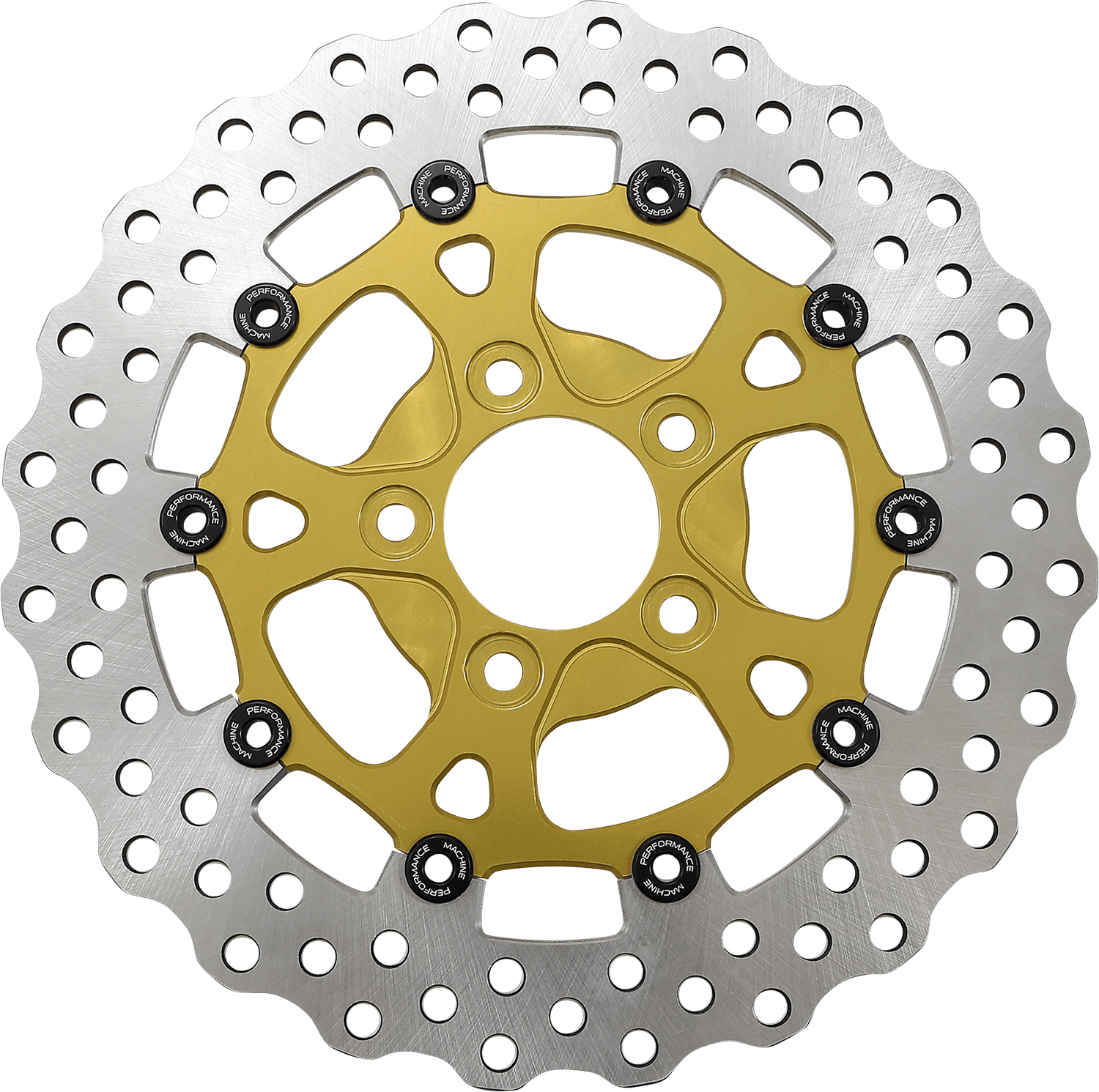 PERFORMANCE MACHINE-Two-Piece Dominator Brake Rotor / 3.25" Bolt Circle-Rotors-MetalCore Harley Supply