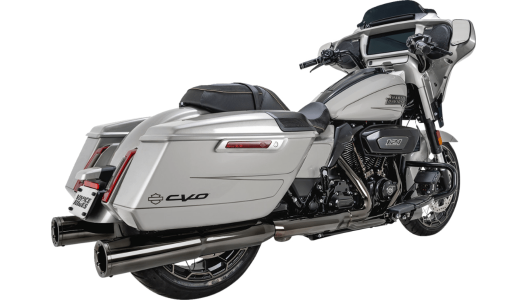 VANCE & HINES-Hi-Output Dark Chrome Slip-on Mufflers / '17-'23 M8 Bagger-Exhaust - Slip Ons-MetalCore Harley Supply