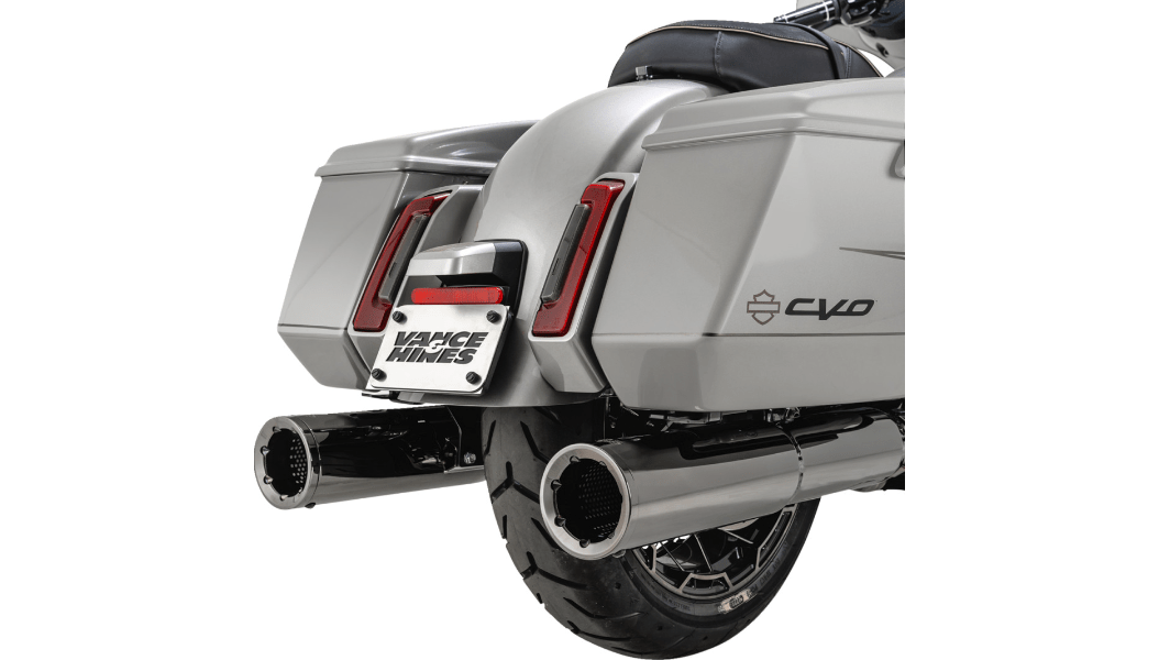 VANCE & HINES-Hi-Output Dark Chrome Slip-on Mufflers / '17-'23 M8 Bagger-Exhaust - Slip Ons-MetalCore Harley Supply