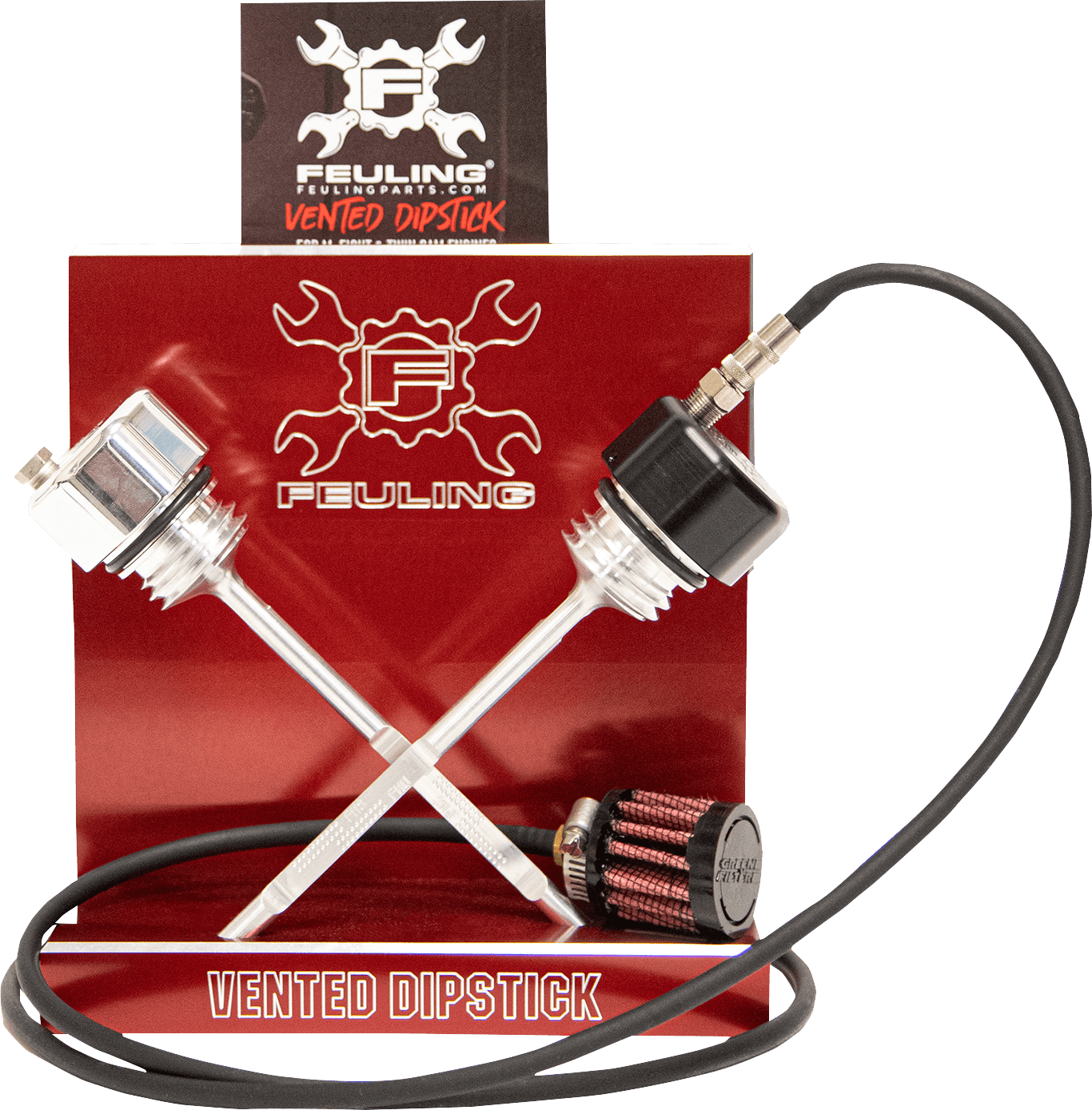 FEULING-Vented Dipstick / 93-06 Bagger-Dipstick-MetalCore Harley Supply