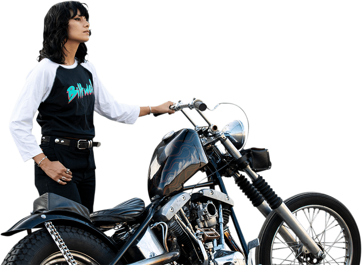 BILTWELL-Women's 1985 Raglan T-Shirt-T Shirts-MetalCore Harley Supply