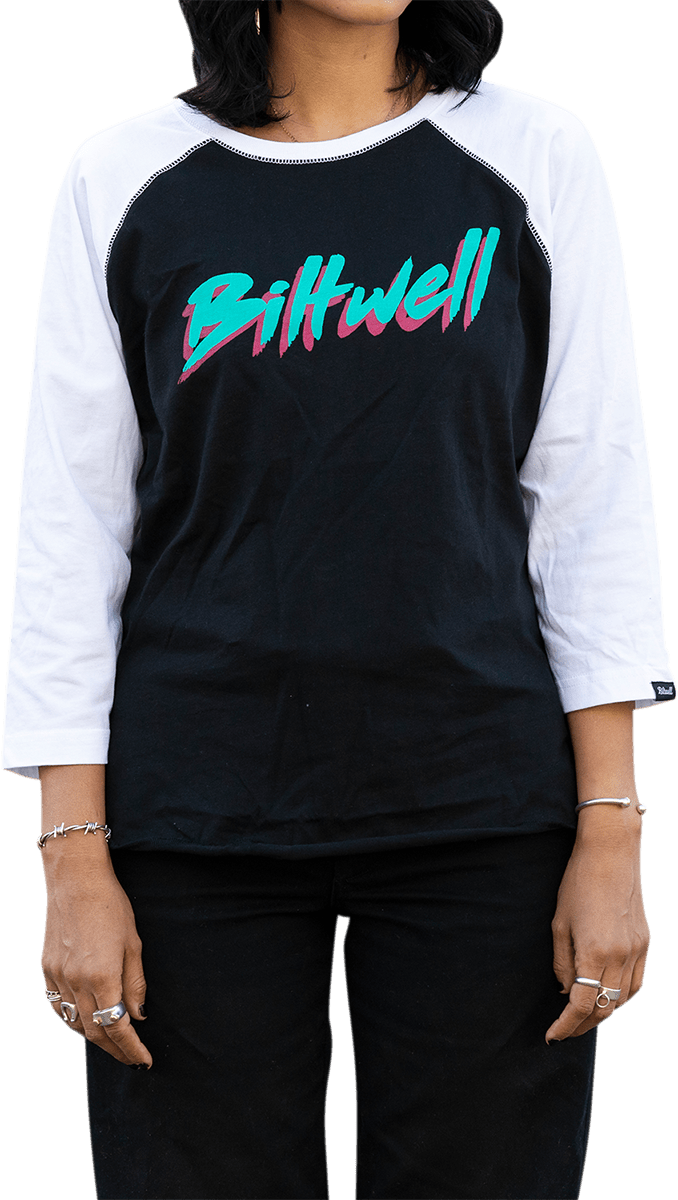 BILTWELL-Women's 1985 Raglan T-Shirt-T Shirts-MetalCore Harley Supply