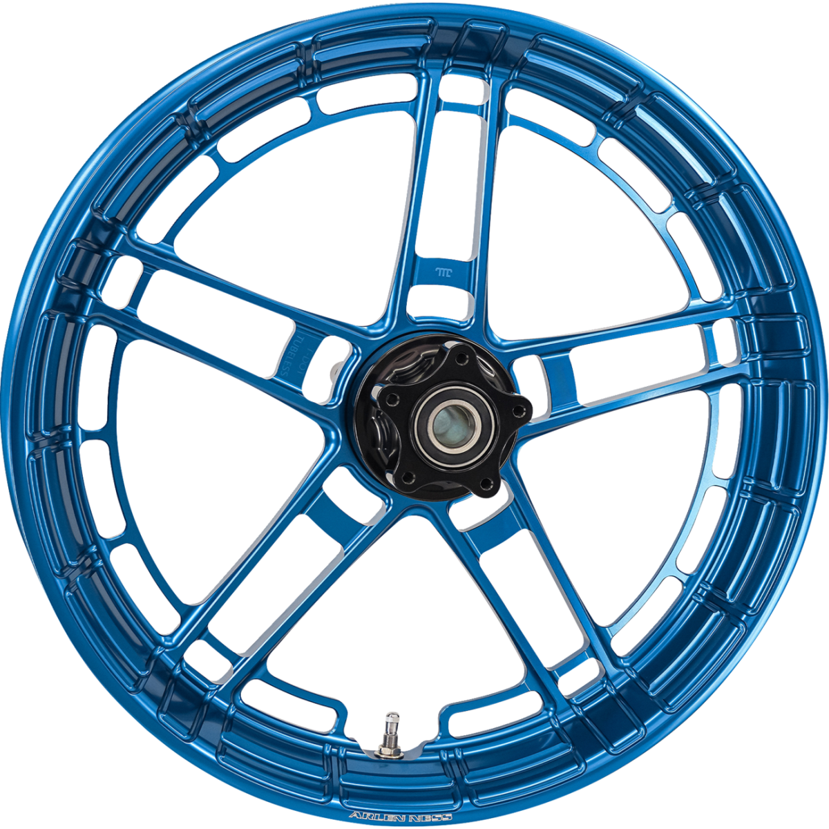 ARLEN NESS - Flatline Front Rim 21x3.5 Blue - Wheels - MetalCore Harley Supply