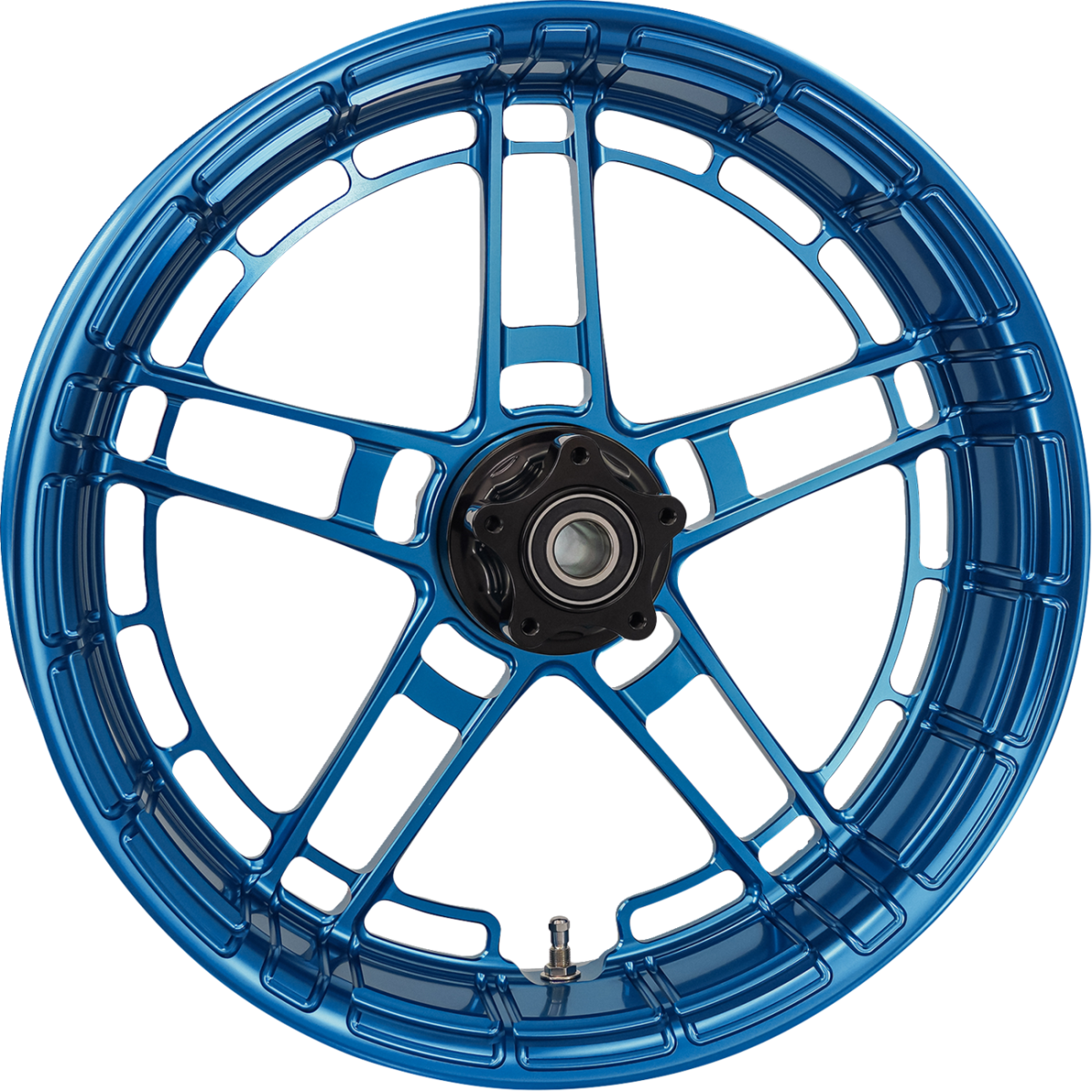 ARLEN NESS - Flatline Rear Rim 18x5.5 Blue - Wheels - MetalCore Harley Supply