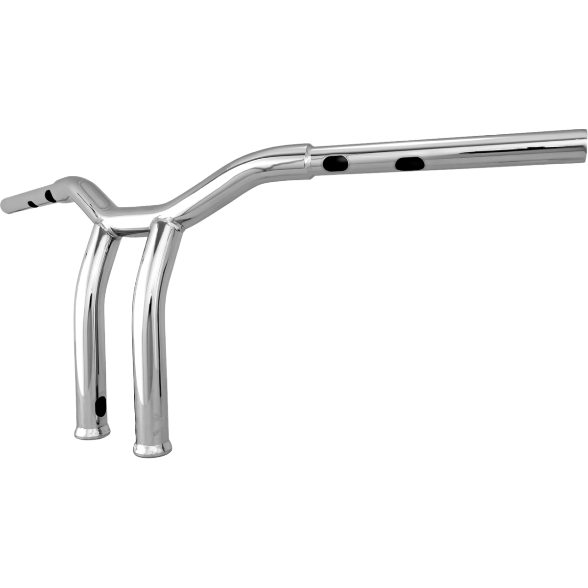 BURLY BRAND - Dominator Handlebars - Chrome 10" - view 2 - Handlebars - MetalCore Harley Supply