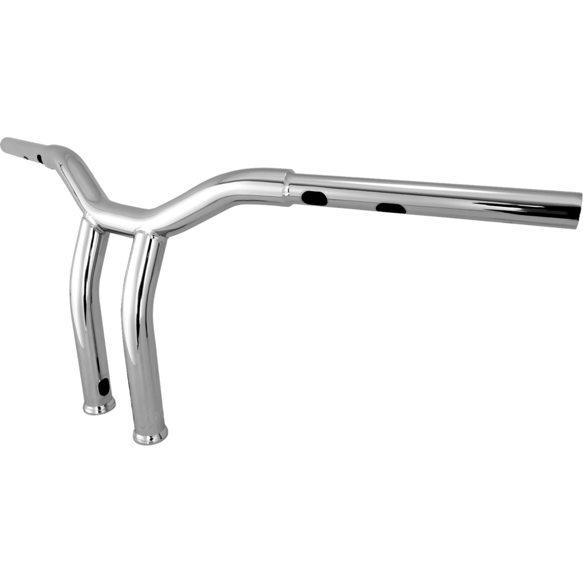 BURLY BRAND - Dominator Handlebars - Chrome 10" - view 3 - Handlebars - MetalCore Harley Supply