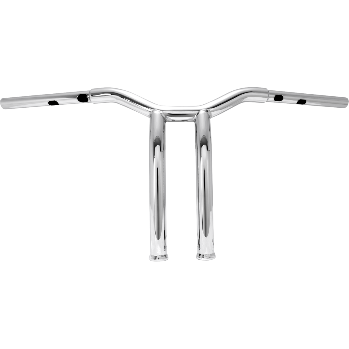 BURLY BRAND - Dominator Handlebars - Chrome 12" - Handlebars - MetalCore Harley Supply