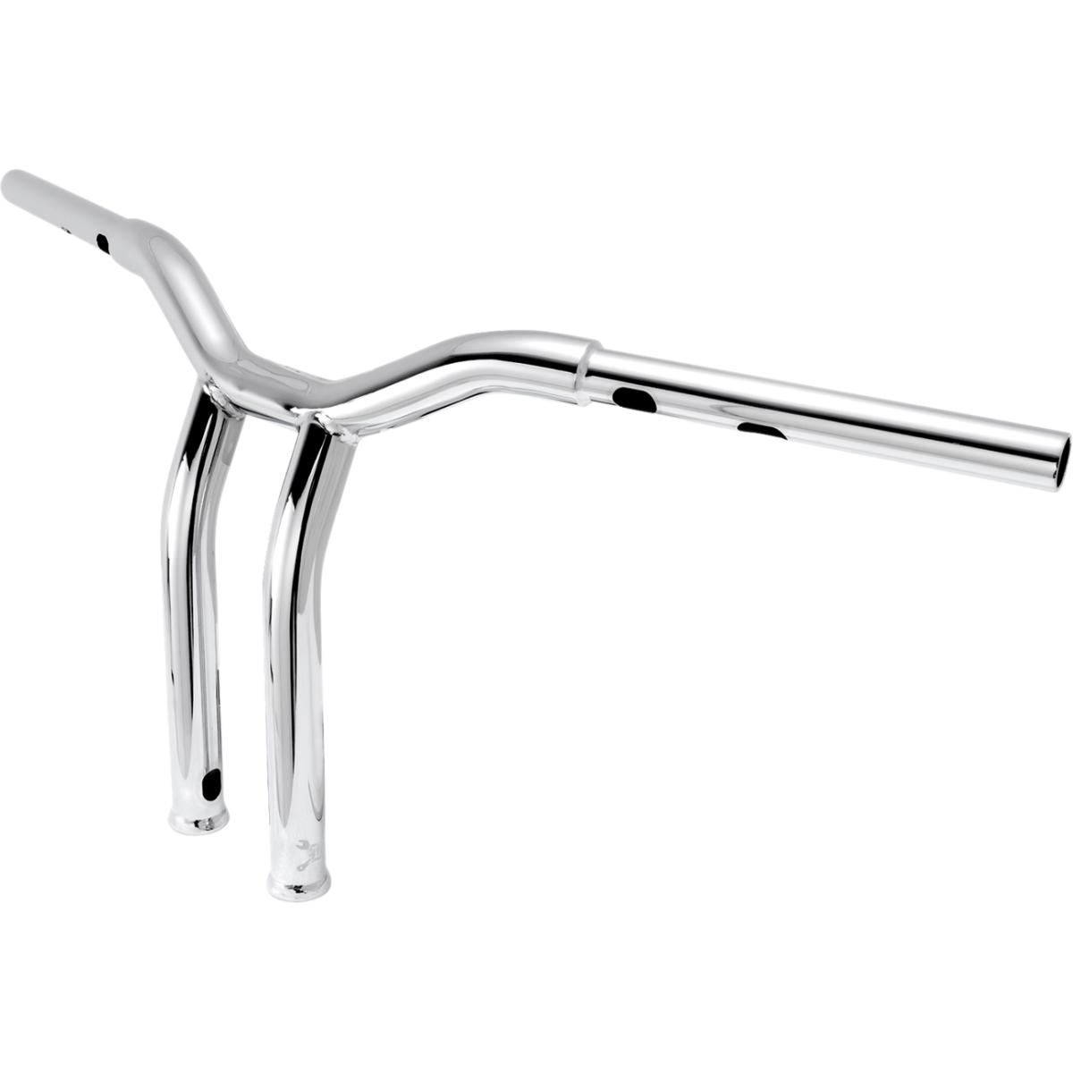 BURLY BRAND - Dominator Handlebars - Chrome 12" - view 2 - Handlebars - MetalCore Harley Supply