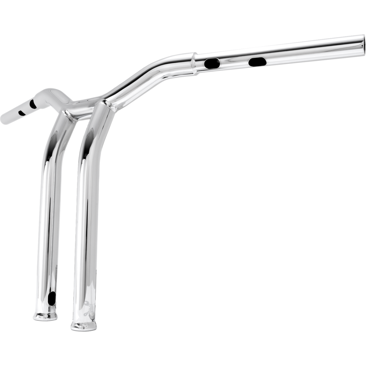 BURLY BRAND - Dominator Handlebars - Chrome 14" - view 2 - Handlebars - MetalCore Harley Supply