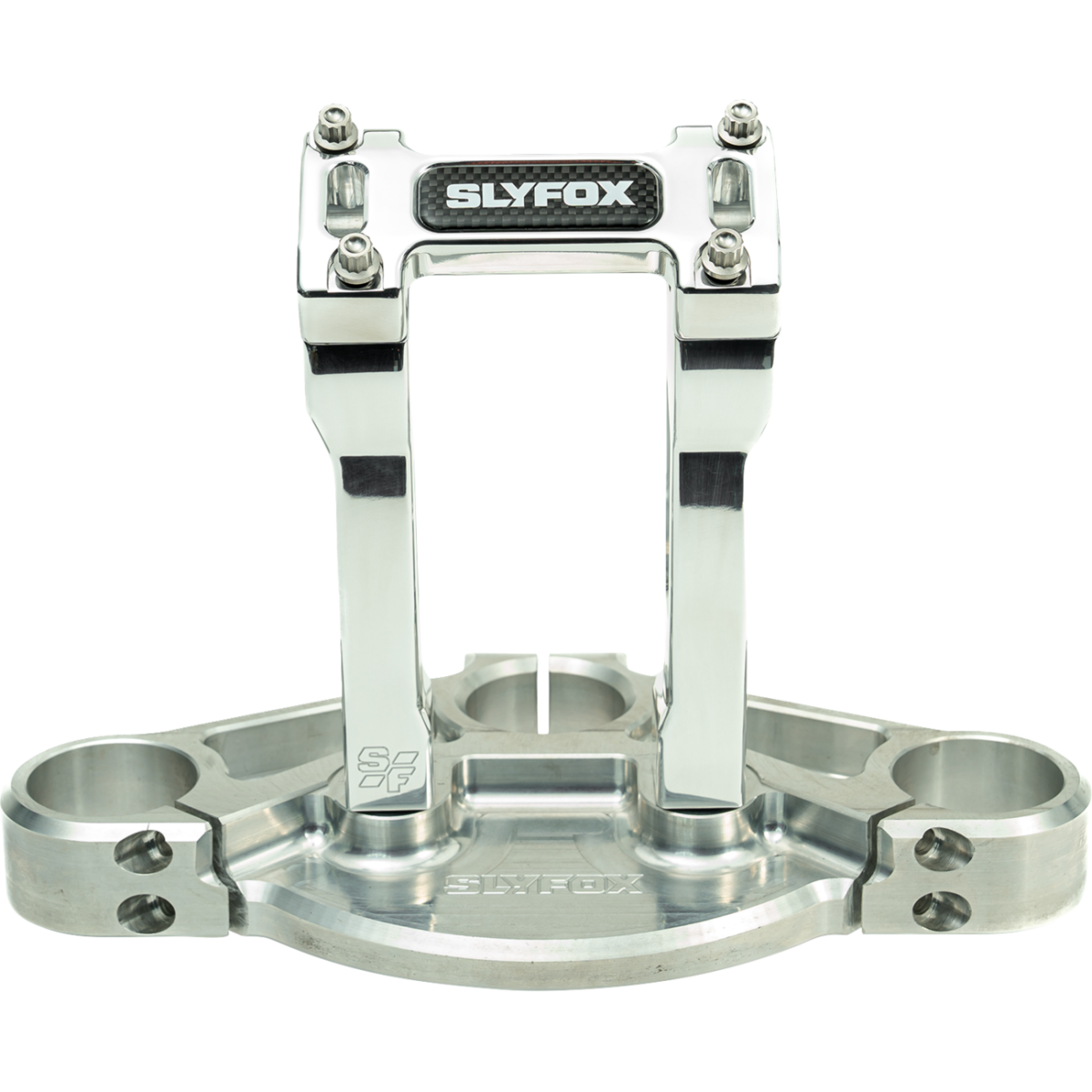 SLYFOX - Handlebar Riser Kit - Straight 6" Raw 1 inch - Risers - MetalCore Harley Supply