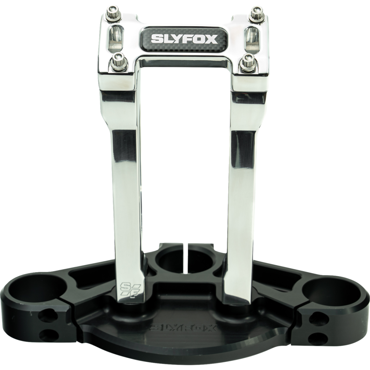 SLYFOX - Handlebar Riser Kit - Straight 8" Raw 1 inch - Risers - MetalCore Harley Supply