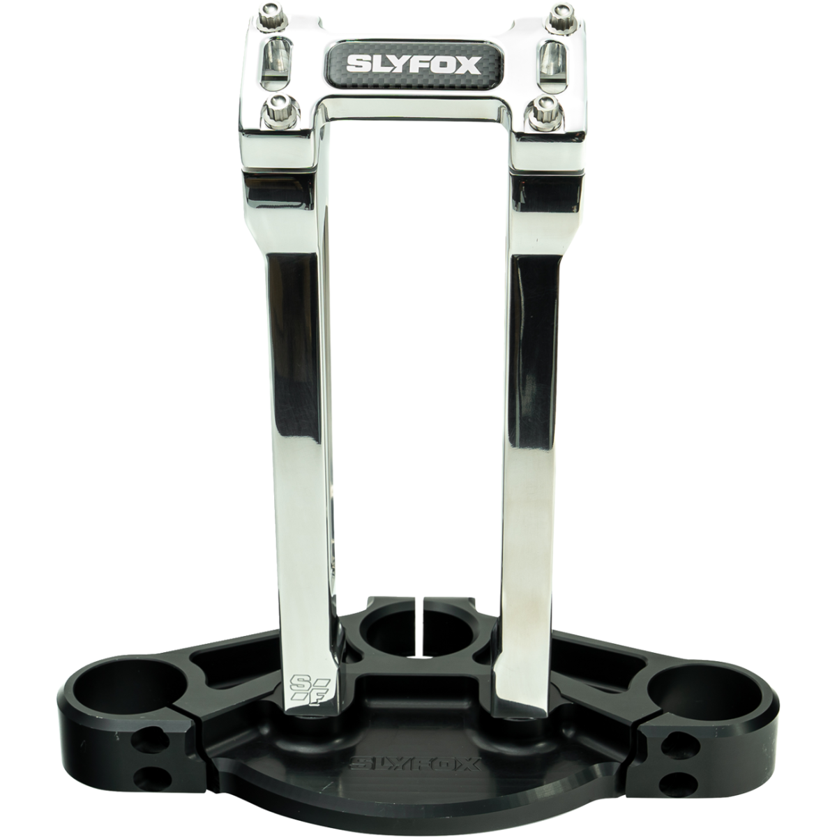 SLYFOX - Handlebar Riser Kit - Straight 10" Raw 1 inch - Risers - MetalCore Harley Supply