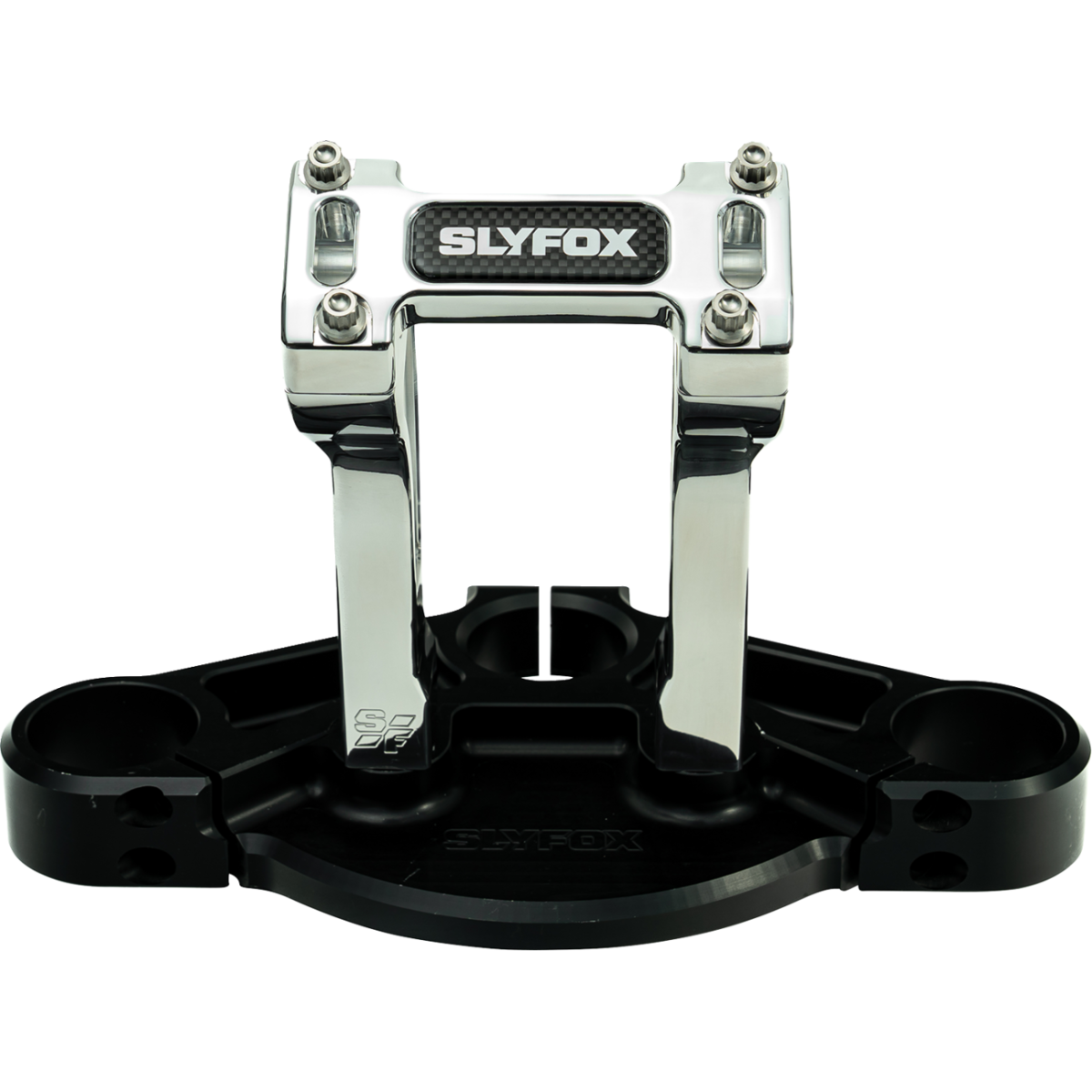 SLYFOX - Handlebar Riser Kit - Pullback 6" Raw 1 inch - Risers - MetalCore Harley Supply