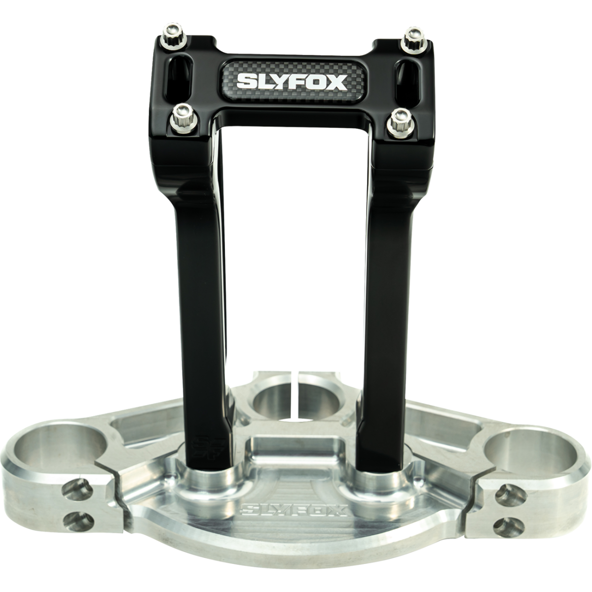 SLYFOX - Handlebar Riser Kit - Pullback 8" Black 1 inch - Risers - MetalCore Harley Supply