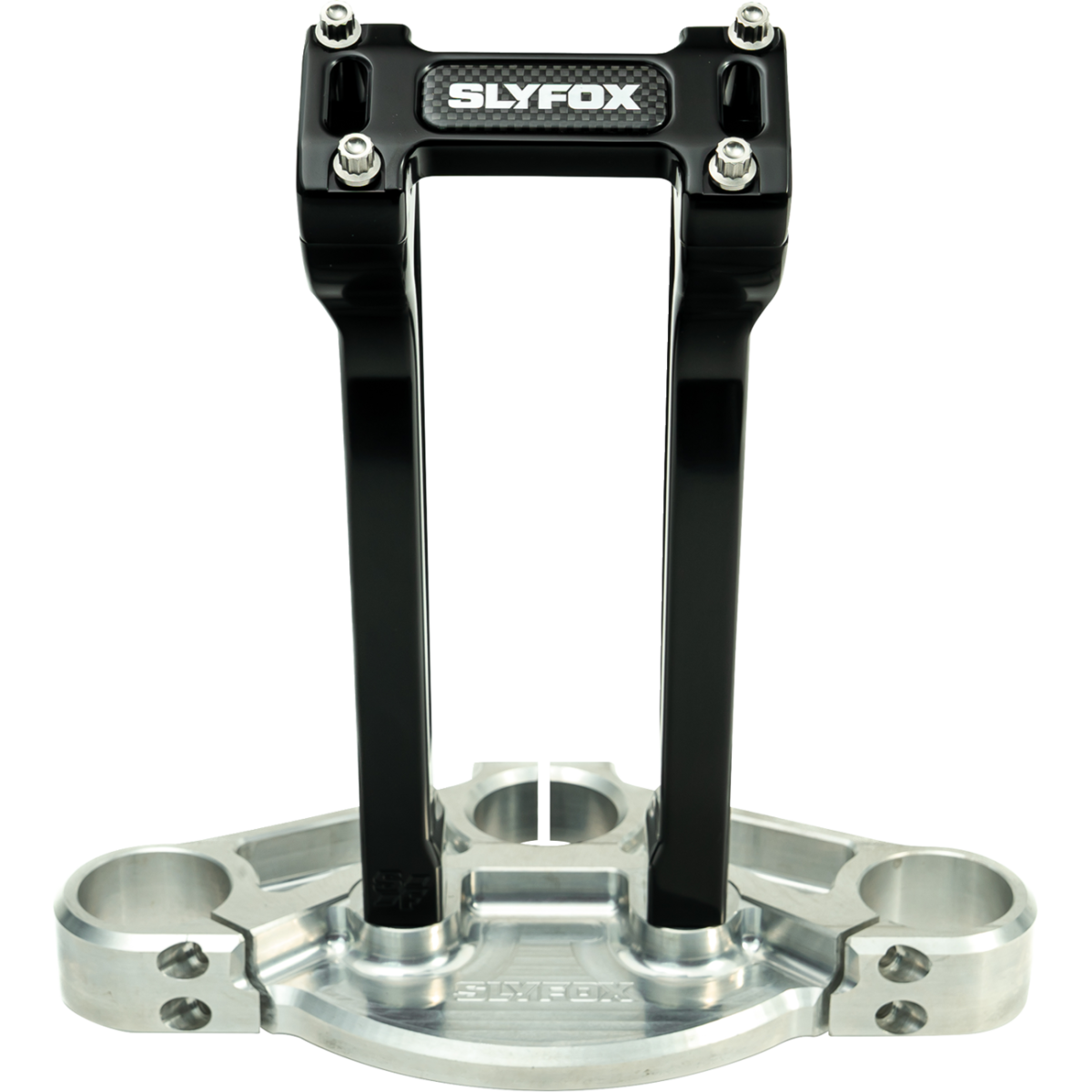 SLYFOX - Handlebar Riser Kit - Pullback 10" Black 1 inch - Risers - MetalCore Harley Supply