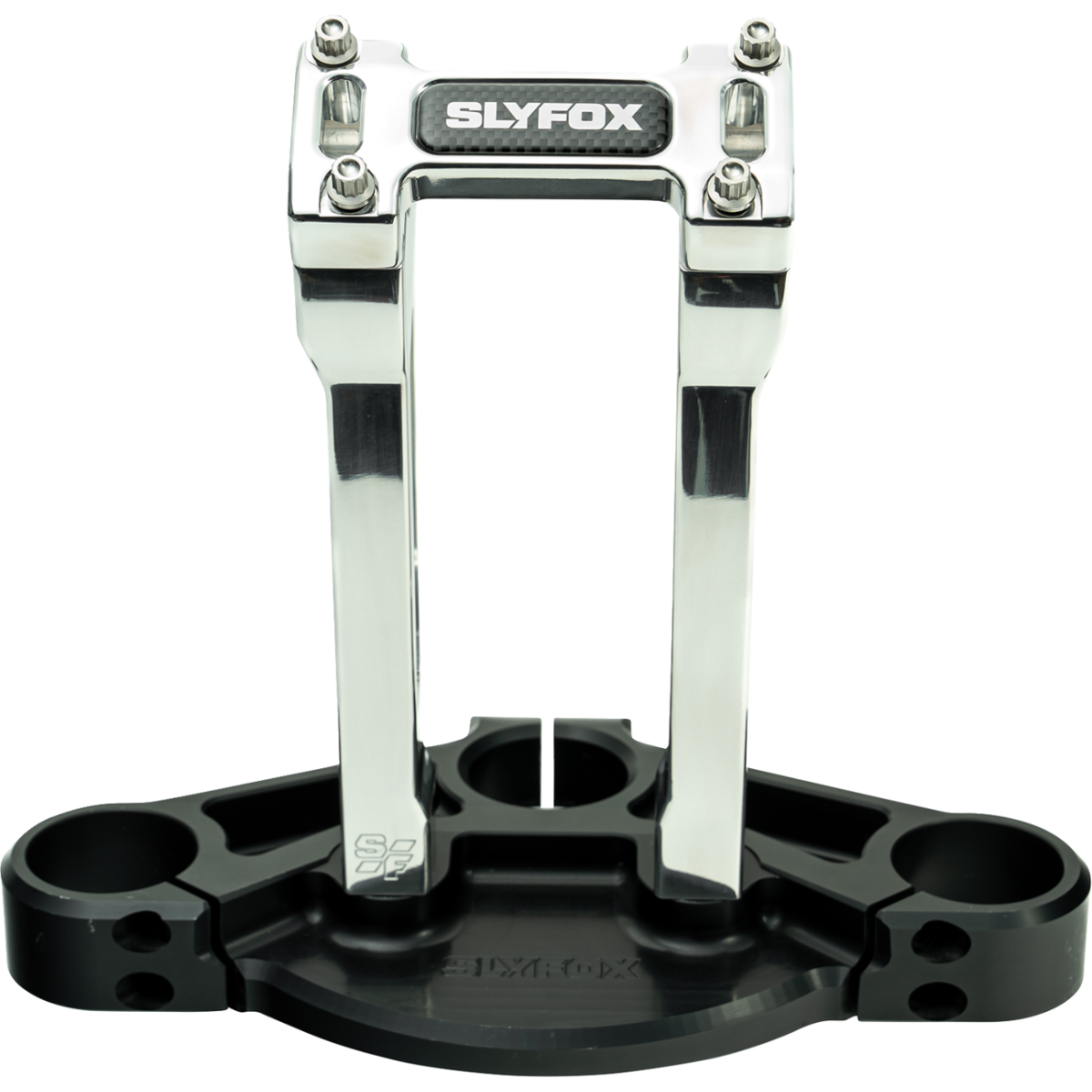 SLYFOX - Handlebar Riser Kit - Straight 8" Raw 1-1/8 inch - Risers - MetalCore Harley Supply