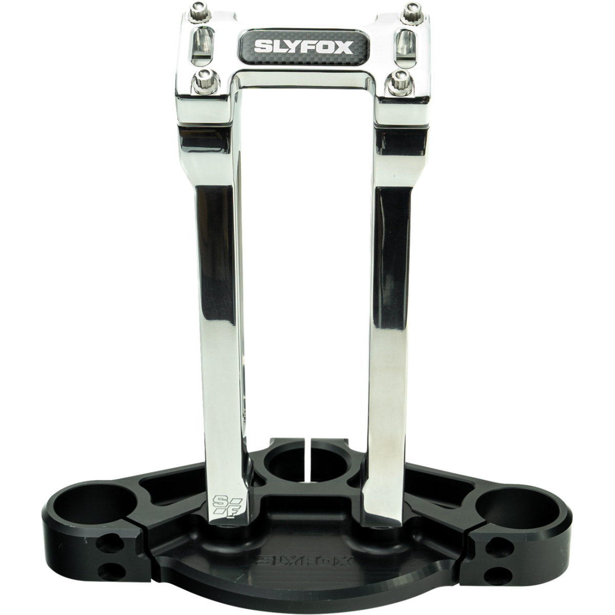 SLYFOX - Handlebar Riser Kit - Straight 10" Raw 1-1/8 inch - Risers - MetalCore Harley Supply