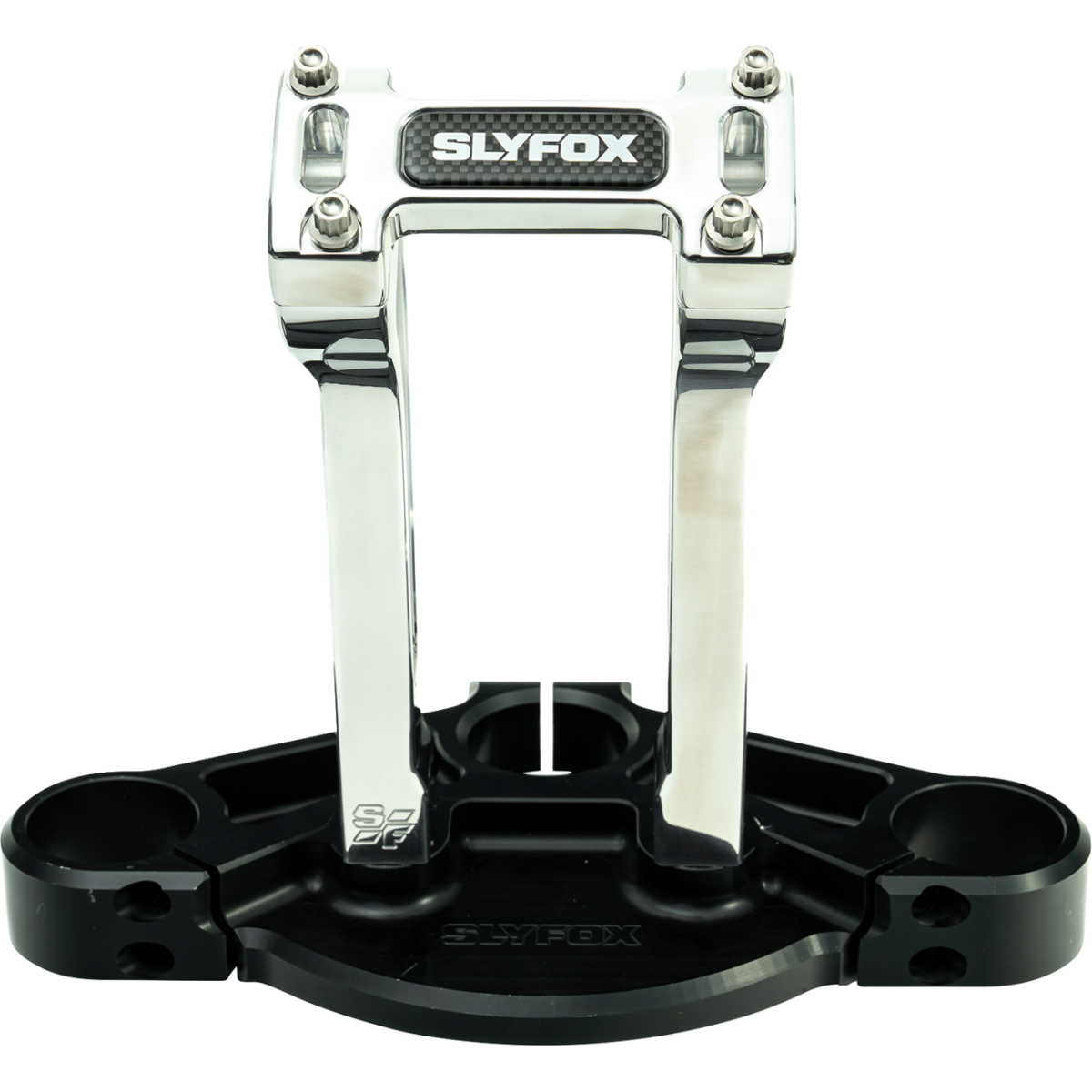 SLYFOX - Handlebar Riser Kit - Pullback 8" Raw 1-1/8 inch - Risers - MetalCore Harley Supply