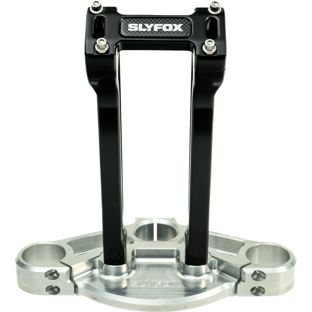 SLYFOX - Handlebar Riser Kit - Pullback 10" Black 1-1/8 inch - Risers - MetalCore Harley Supply