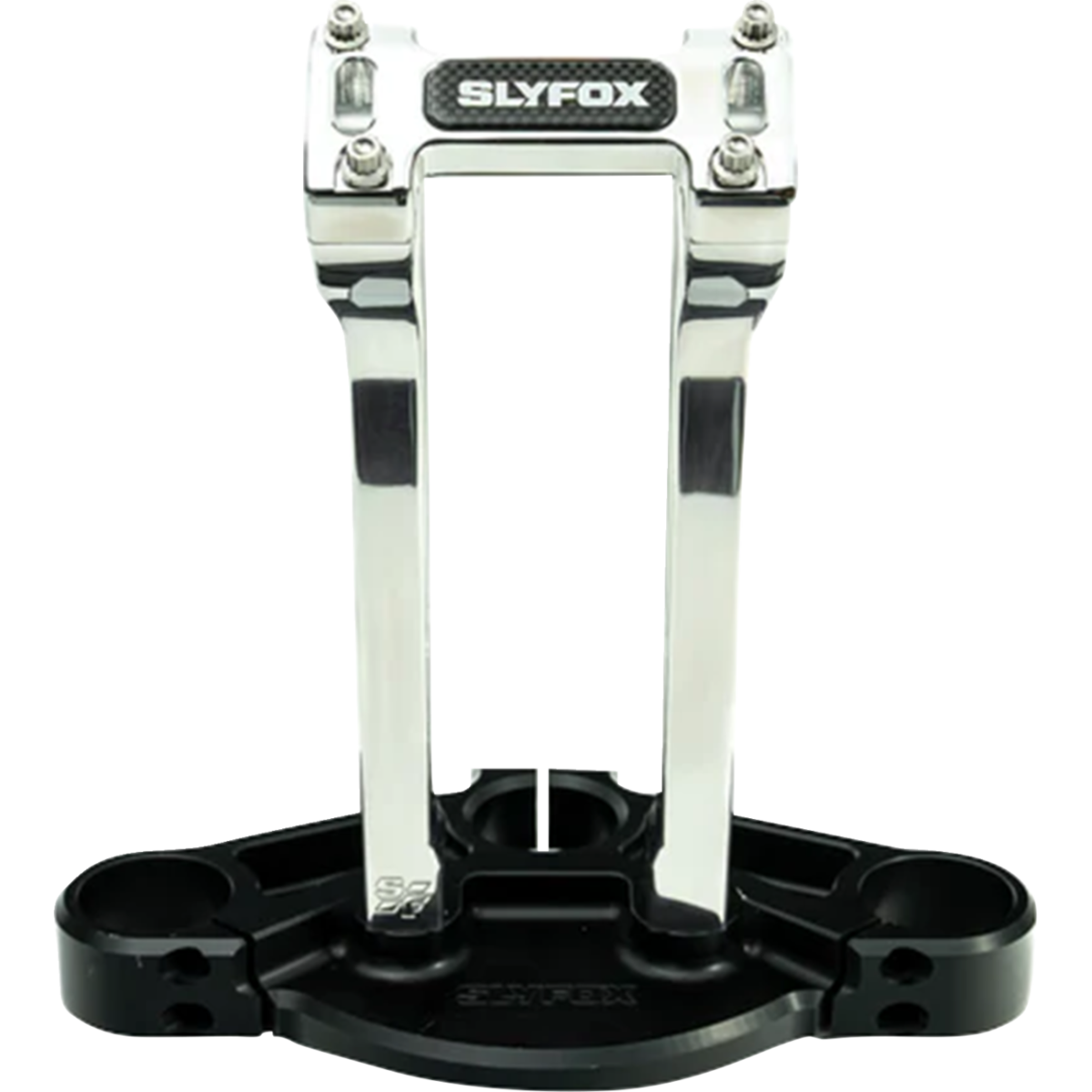 SLYFOX - Handlebar Riser Kit - Pullback 10" Raw 1-1/8 inch - Risers - MetalCore Harley Supply