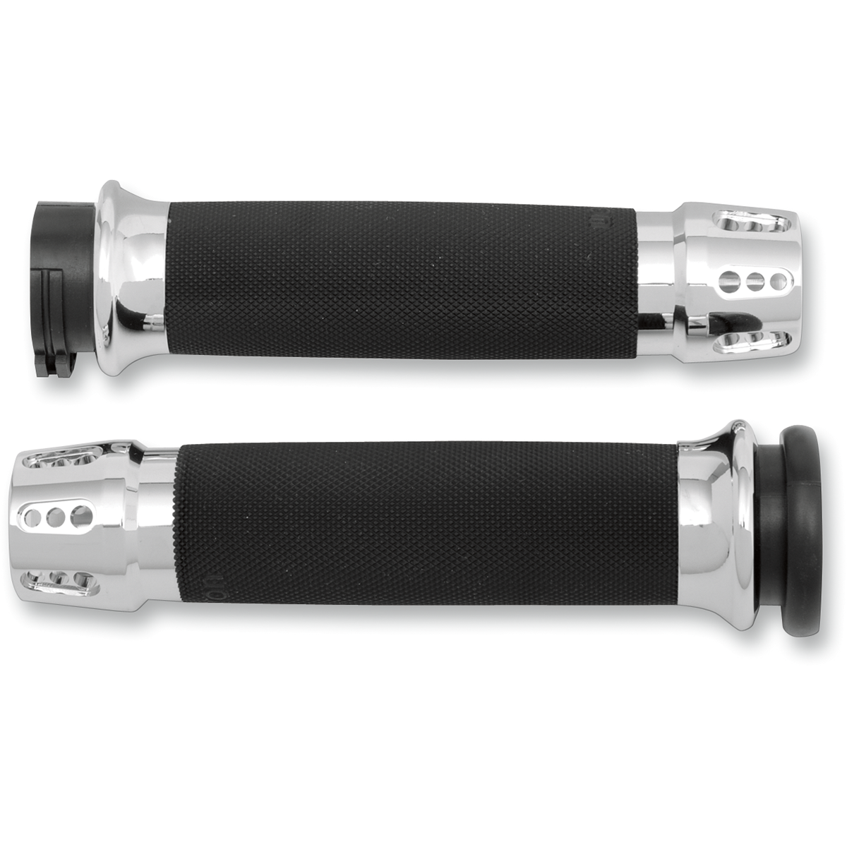 AVON GRIPS - Gatlin Custom Grips - Chrome '82-'17 - Grips - MetalCore Harley Supply