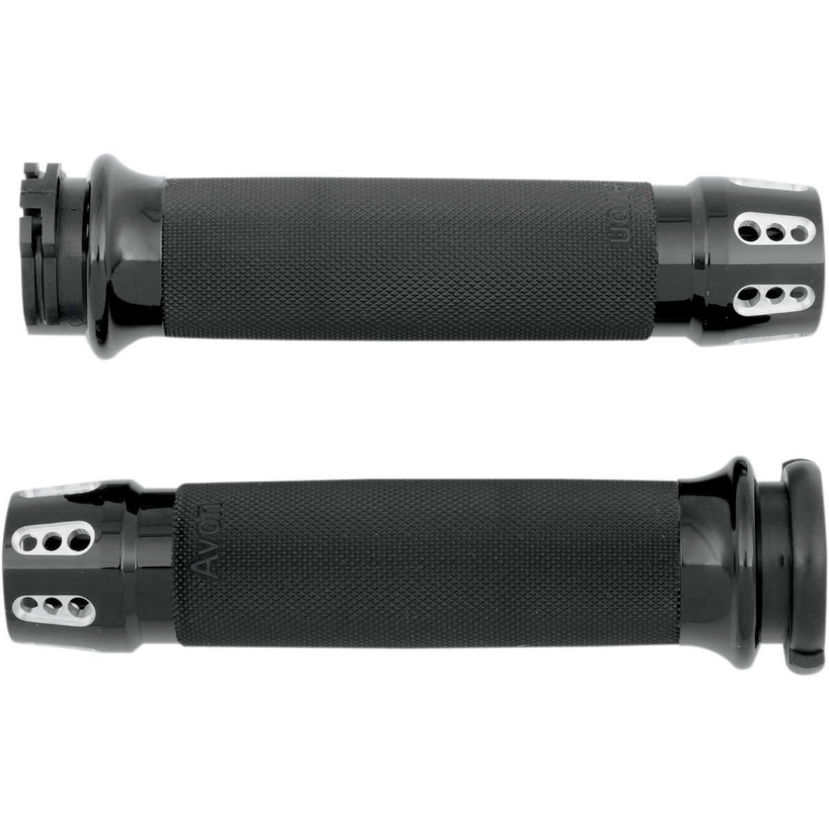 AVON GRIPS - Gatlin Custom Grips - Black Anodized '82-'17 - Grips - MetalCore Harley Supply