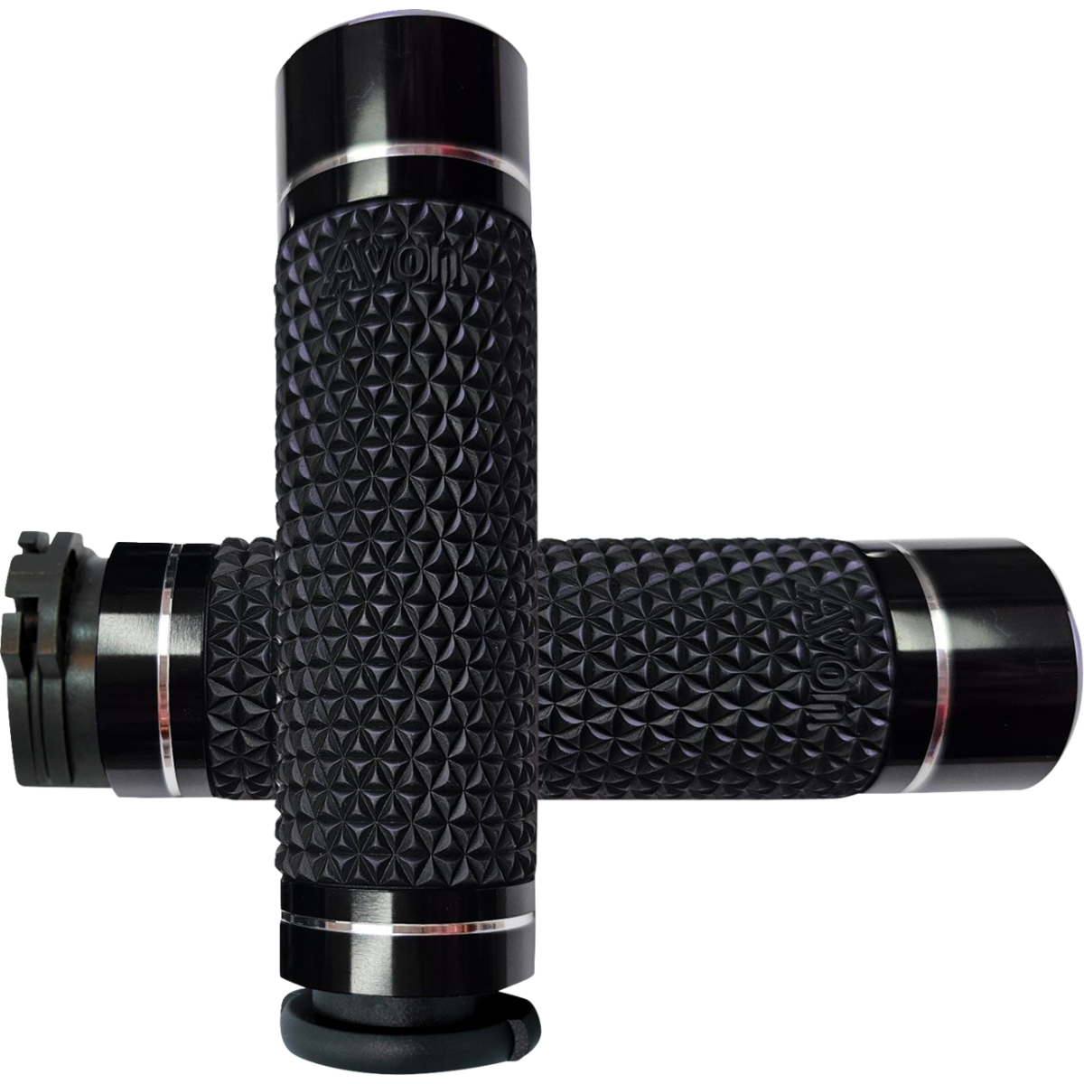 AVON GRIPS - Avon K25 Grips - Black Anodized '82-'22 - Grips - MetalCore Harley Supply
